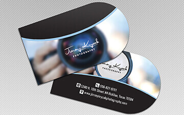 Half Circle Business Card